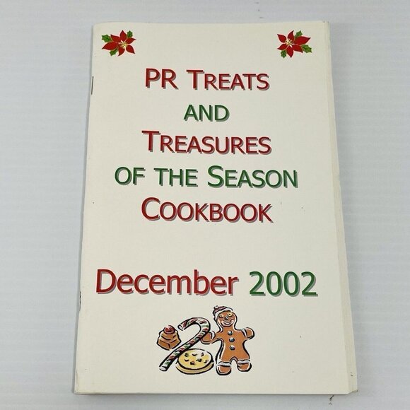 Pr Treats Treasures Christmas Cookbook December 2002 Vintage Recipe Book Holiday - Picture 1 of 10
